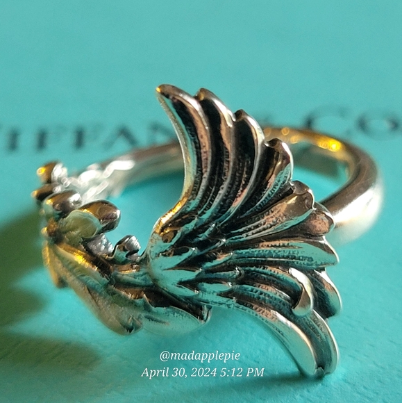 1885 Tiffany & Co. Daisy Spoon Ring in Sterling Silver Luxury Vintage #21 - Picture 12 of 16